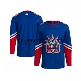 Herren New York Rangers Eishockey Trikot Blank Adidas 2022-2023 Reverse Retro Blau Authentic